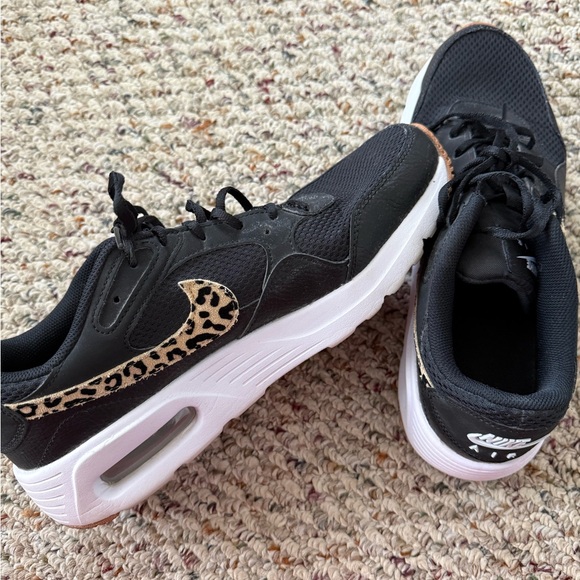 Nike Shoes - Nike Women's Black and Leopard Print Sneakers